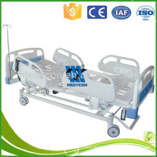 Medical patient bed with 5-function ICU abs panel hospital bed